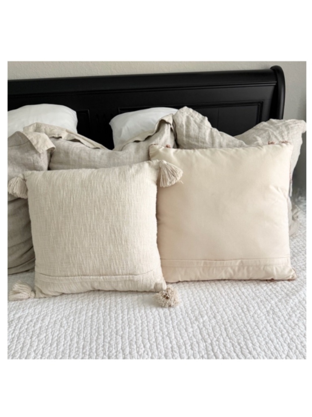 Set/3 Embroidered Pillows with Tassels - Picture 9 of 16